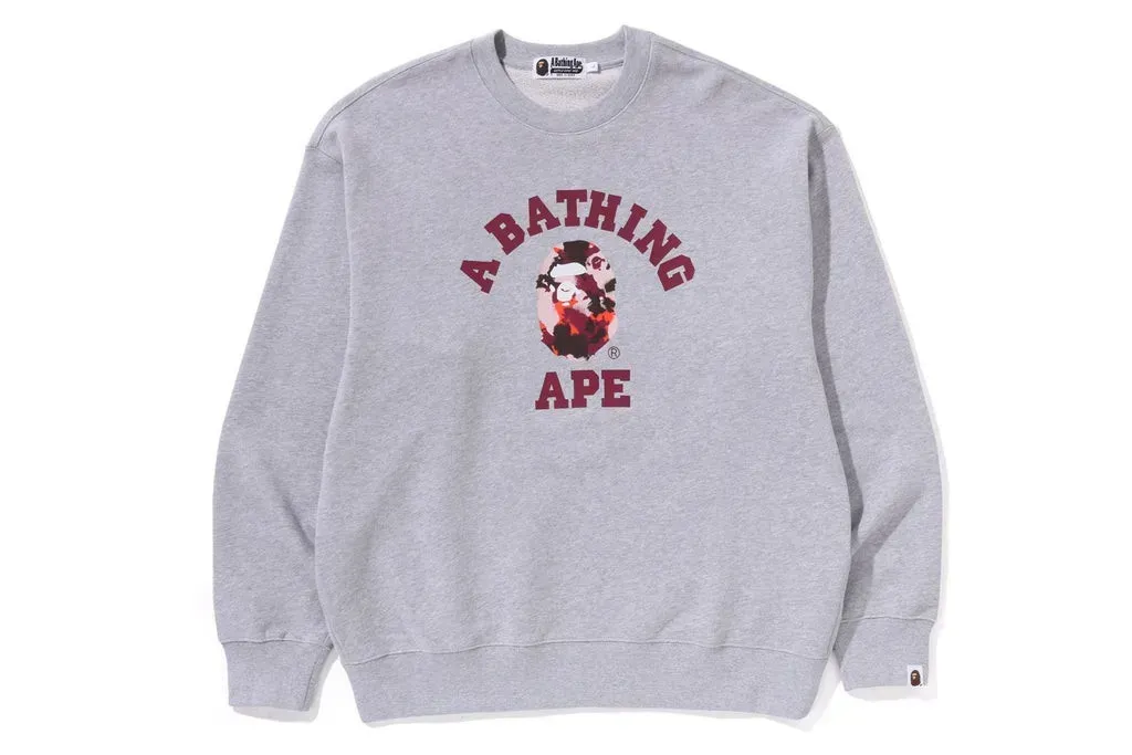 Вільний світшот A BATHING APE MAP CAMO COLLEGE — фото 1