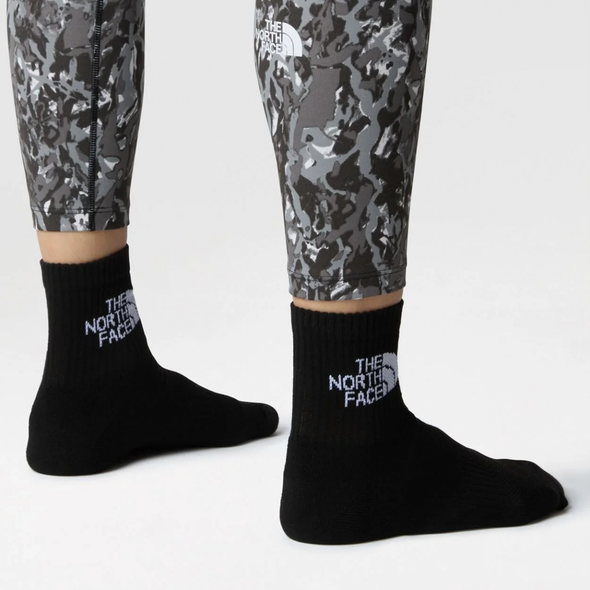 Шкарпетки MULTI SPORT CUSH QUARTER S 0A882G3OW1 THE NORTH FACE L Чорний — фото 4