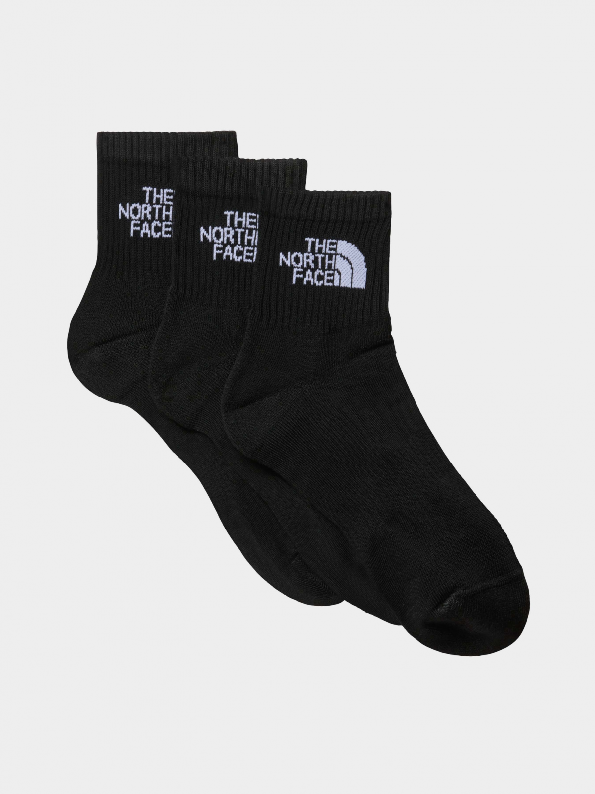 Шкарпетки MLSPRT S CSH QRTR 3P TNF 0A882GJK31 THE NORTH FACE L Чорний — фото 1