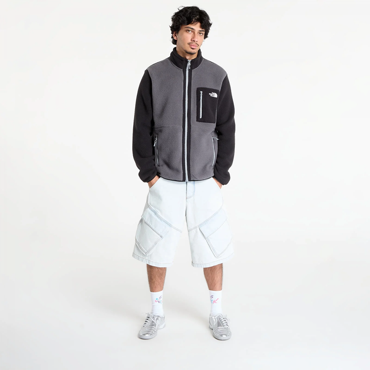 Кофта M YUMIORI FULL ZIP ANTHRACITE 0A883RWVO1 THE NORTH FACE L Темно-сірий — фото 6