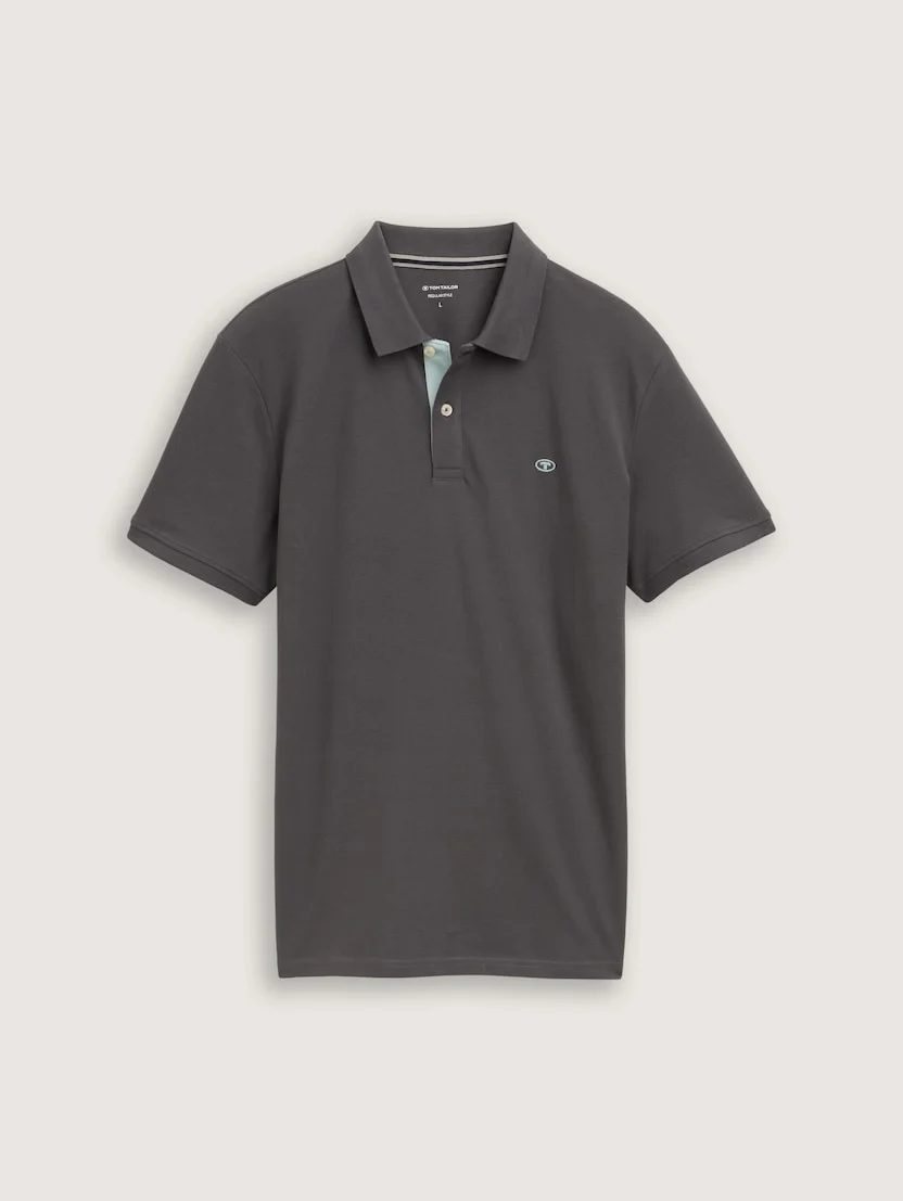Поло Polo Shirt 1027713-10307 Tom Tailor XXL Темно-сірий — фото 6