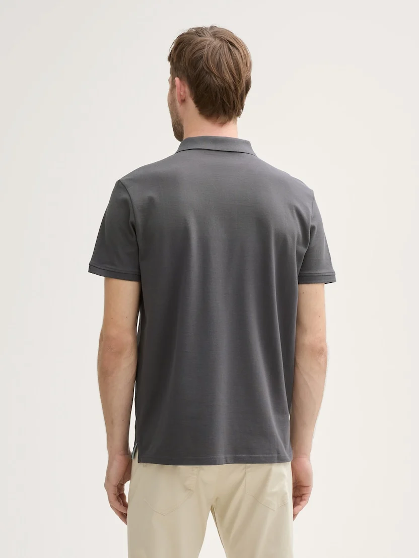 Поло Polo Shirt 1027713-10307 Tom Tailor XXL Темно-сірий — фото 4
