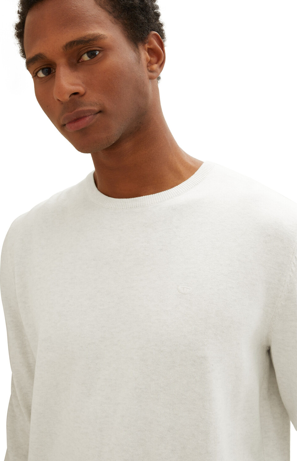 Кофта basic crew neck sweater 1027661-32715 Tom Tailor XL Білий — фото 5