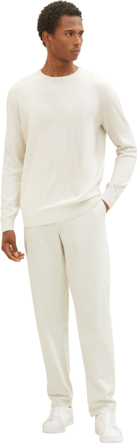 Кофта basic crew neck sweater 1027661-32715 Tom Tailor XL Білий — фото 6