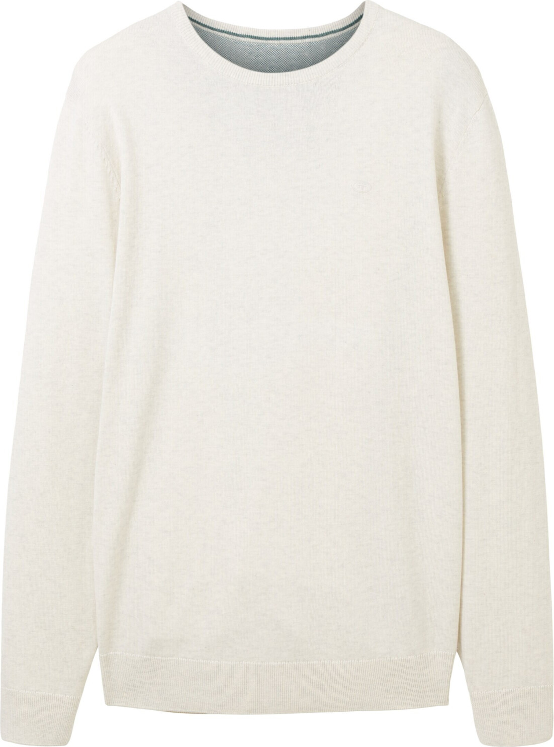 Кофта basic crew neck sweater 1027661-32715 Tom Tailor XL Білий — фото 7