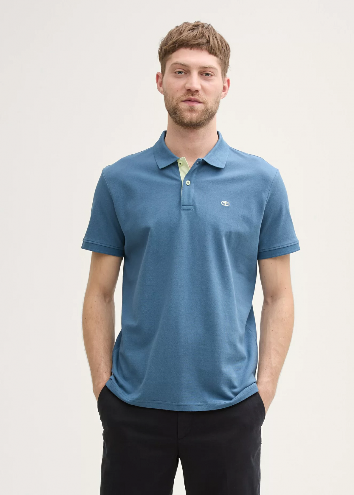 Поло Basic Polo Shirt 1031006-36985 Tom Tailor XXL Синій — фото 1