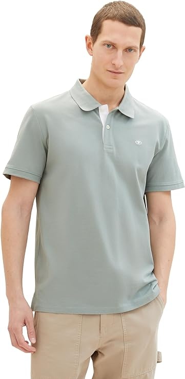 Поло Basic Polo Shirt 1031006-27842 Tom Tailor XXL Сірий — фото 1