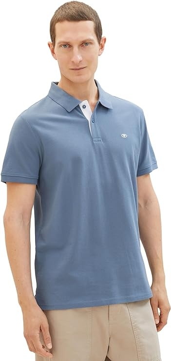Поло Basic Polo Shirt 1031006-10441 Tom Tailor XXL Синій — фото 1
