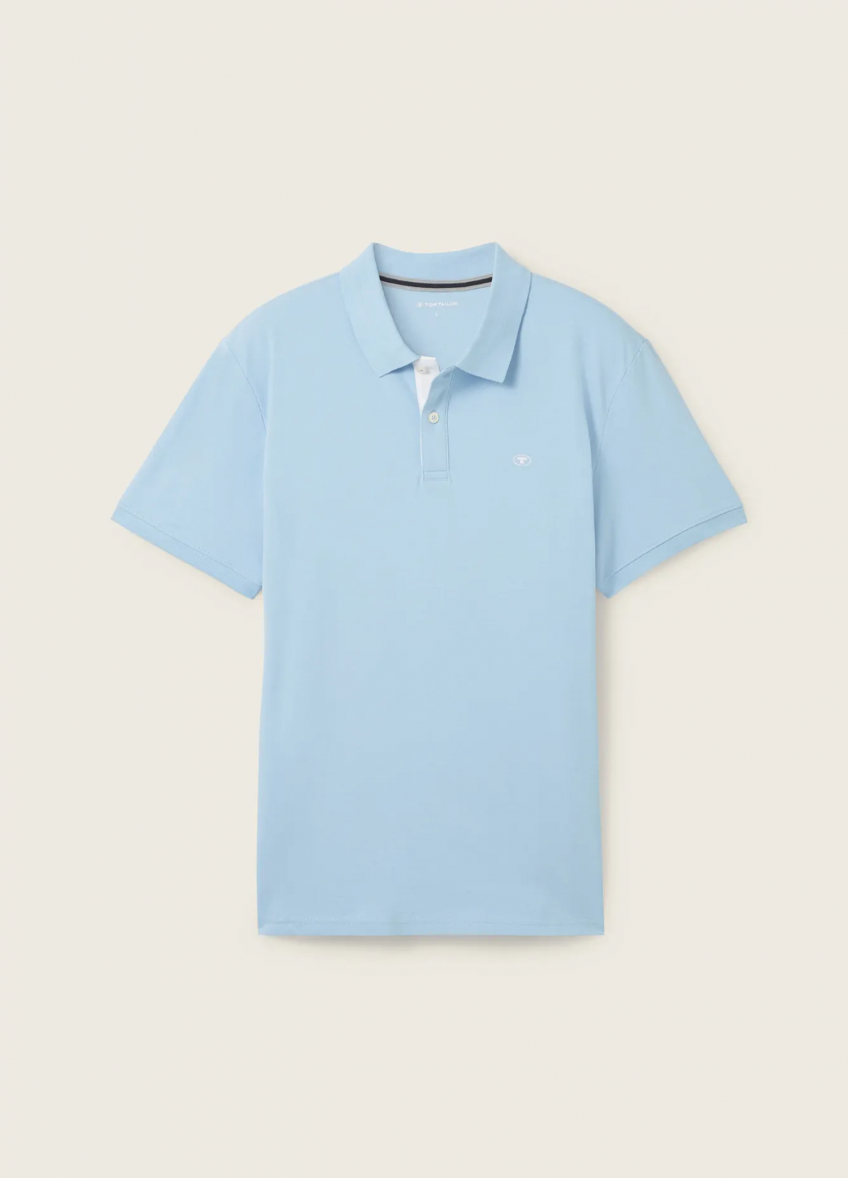 Поло Basic Polo Shirt 1031006-32245 Tom Tailor XXL Блакитний — фото 6