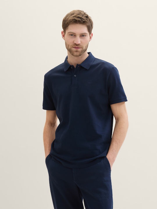 Поло Basic Polo Shirt 1031006ХХ10302 Tom Tailor XXL Темно-синій — фото 1