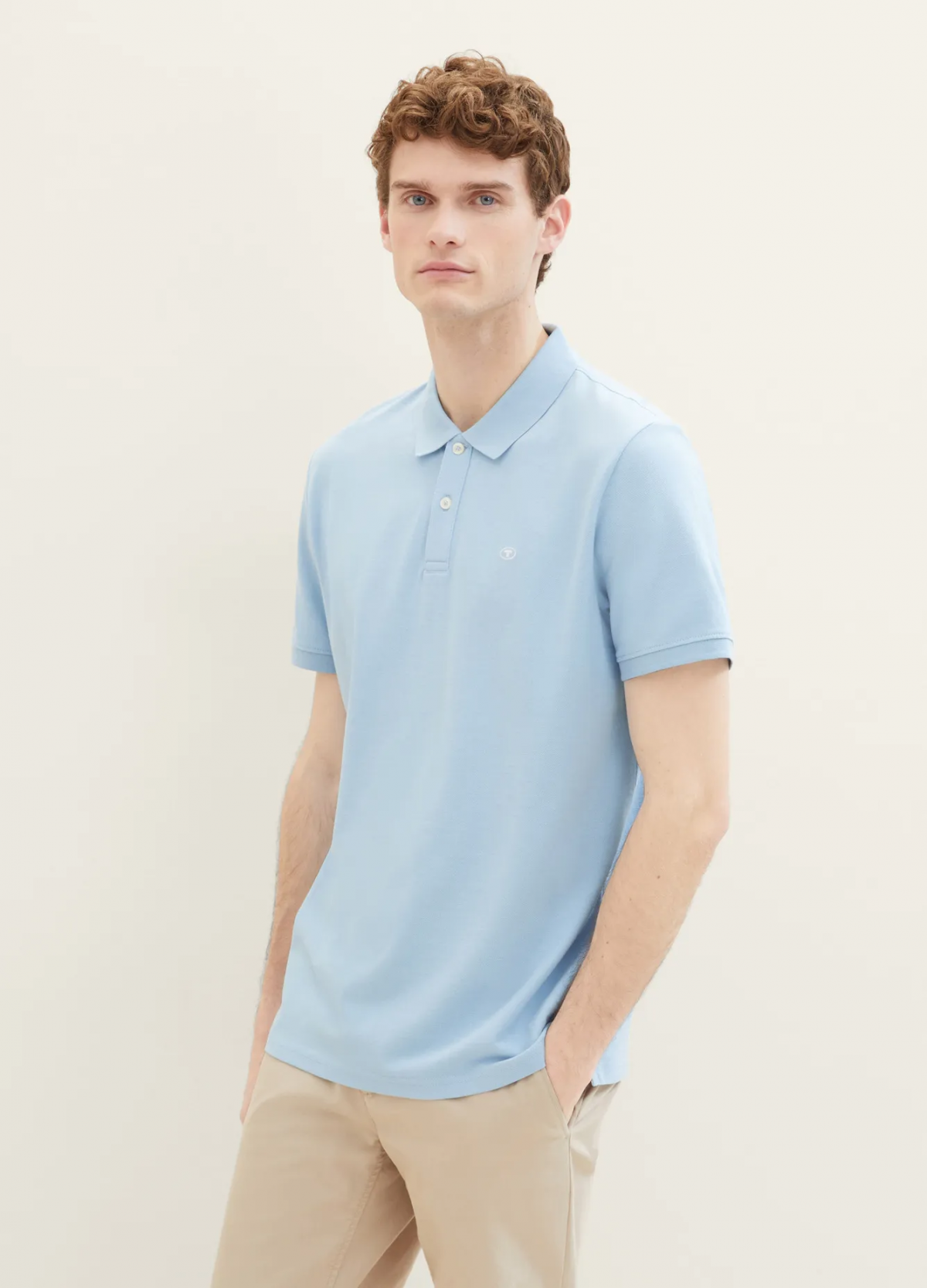 Поло Basic Polo Shirt 1031006-32245 Tom Tailor XXL Блакитний — фото 1