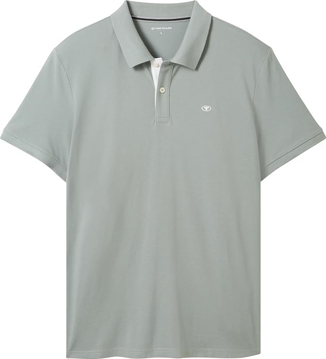 Поло Basic Polo Shirt 1031006-27842 Tom Tailor XXL Сірий — фото 7