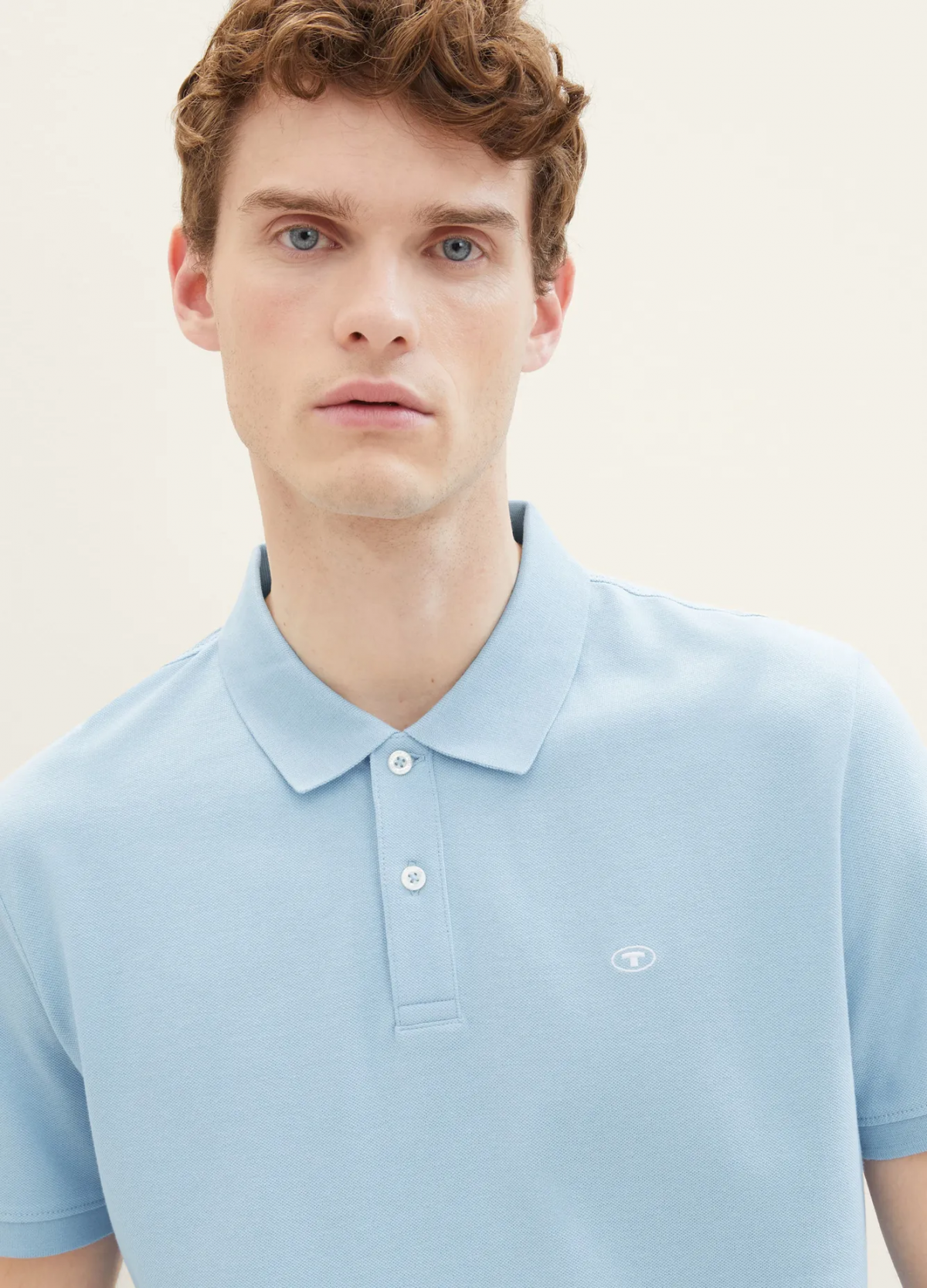 Поло Basic Polo Shirt 1031006-32245 Tom Tailor XXL Блакитний — фото 5