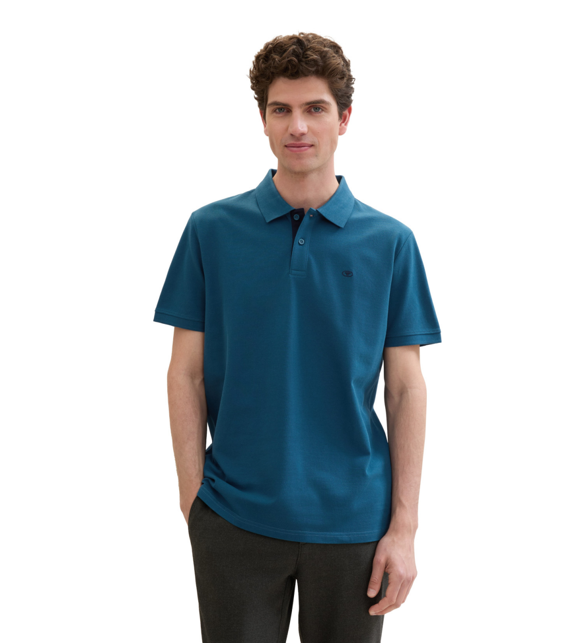 Поло Basic Polo Shirt 1031006ХХ13353 Tom Tailor XXL Синій — фото 1