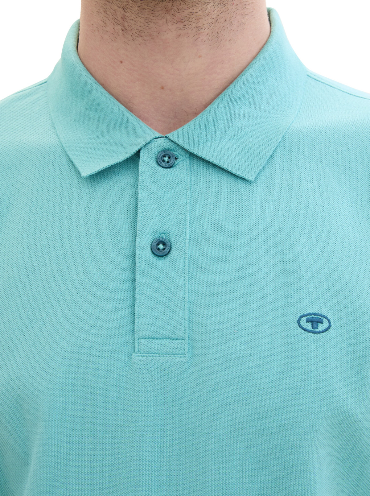 Поло Basic Polo Shirt 1031006ХХ35272 Tom Tailor L Блакитний — фото 5