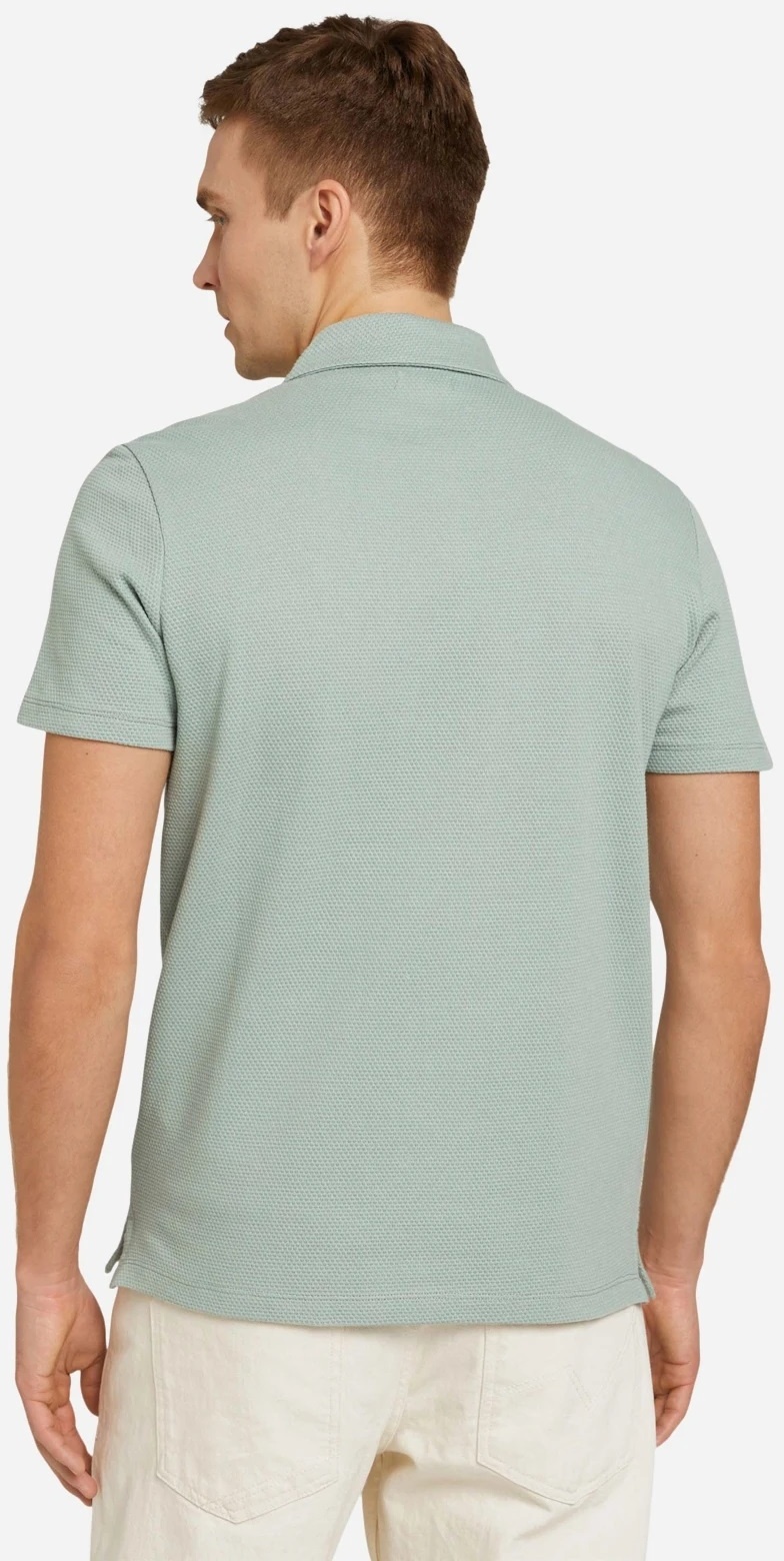 Поло structured polo with pocket 1030388XX1012960 Tom Tailor XXL Сірий — фото 4