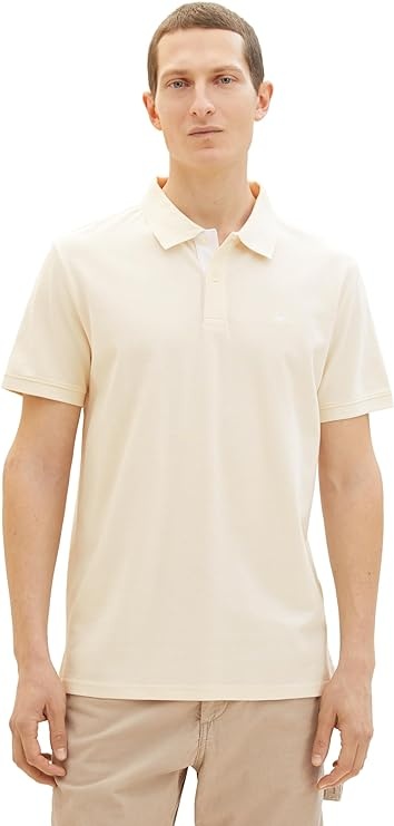 Поло Basic Polo Shirt 1031006-35767 Tom Tailor XXL Бежевий — фото 1