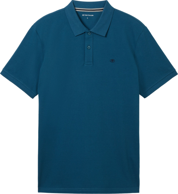 Поло Basic Polo Shirt 1031006ХХ13353 Tom Tailor XXL Синій — фото 7