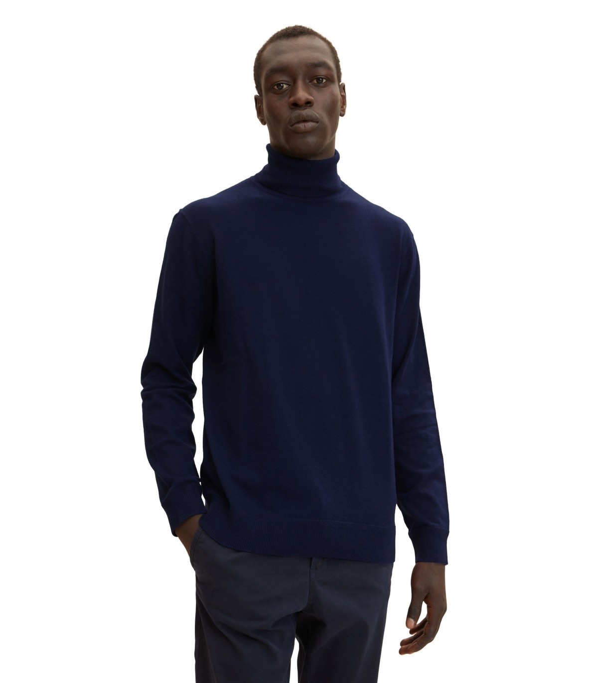 Кофта COSY TURTLE NECK KNITTER 1032279-13160 Tom Tailor XXL Темно-синій — фото 1