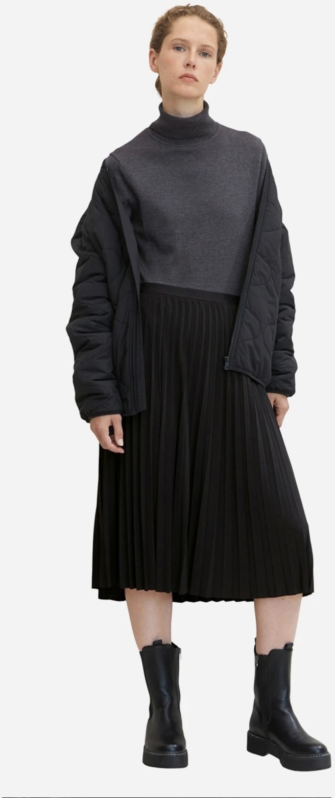 Гольф Knit basic turtleneck 1032589-30281 Tom Tailor M Темно-сірий — фото 5