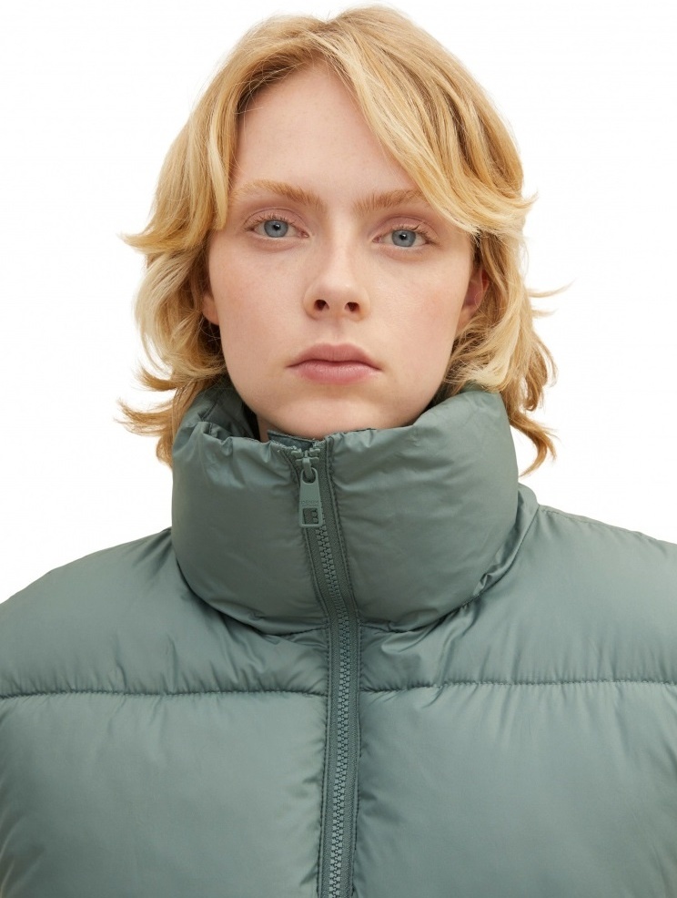 Жилет belted puffer vest 1033562-19643 Tom Tailor L Блакитний — фото 6