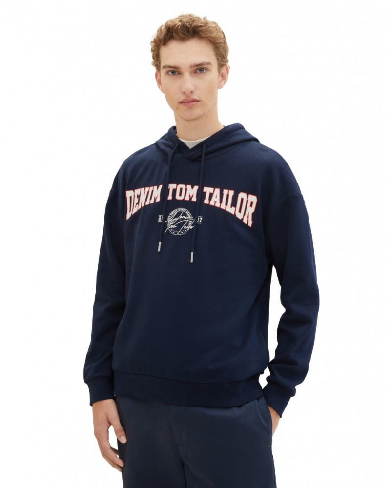 Толстовка 1039497ХХ10668 Tom Tailor XXL Темно-синій — фото 1