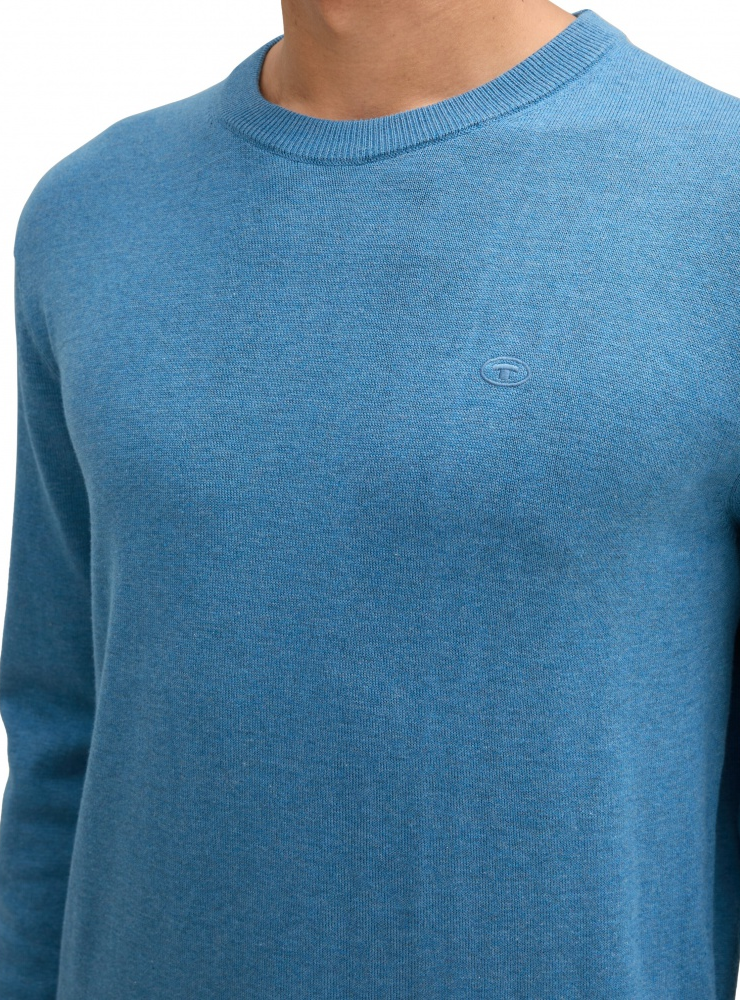 Кофта men's Pullover sweater 1039805-37095 Tom Tailor XXL Синій — фото 4