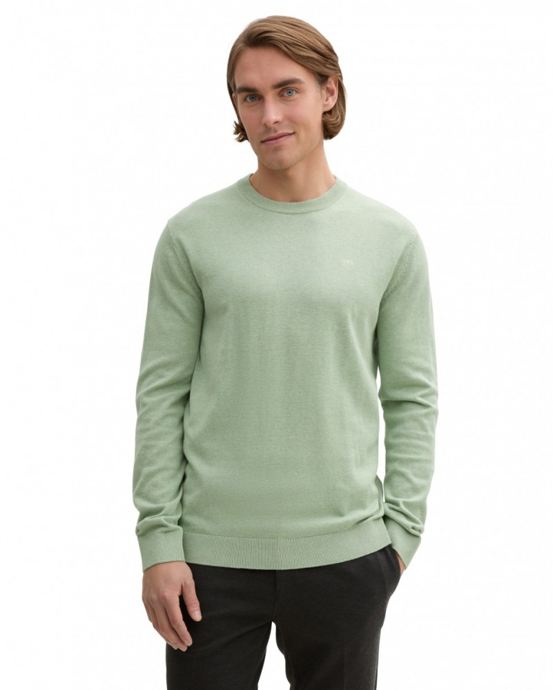 Кофта men's Pullover sweater 1039810-37098 Tom Tailor XXL Фісташковий — фото 1