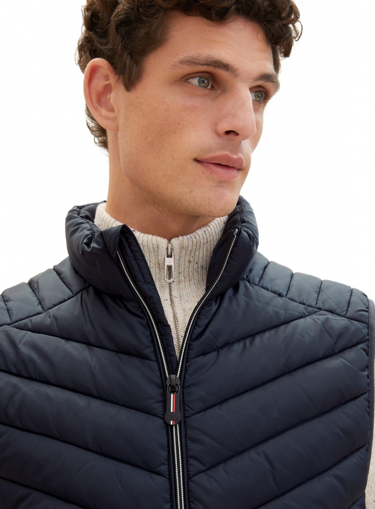 Безрукавка MEN'S LIGHTWEIGHT VEST 1038902-10668 Tom Tailor XXL Темно-синій — фото 5