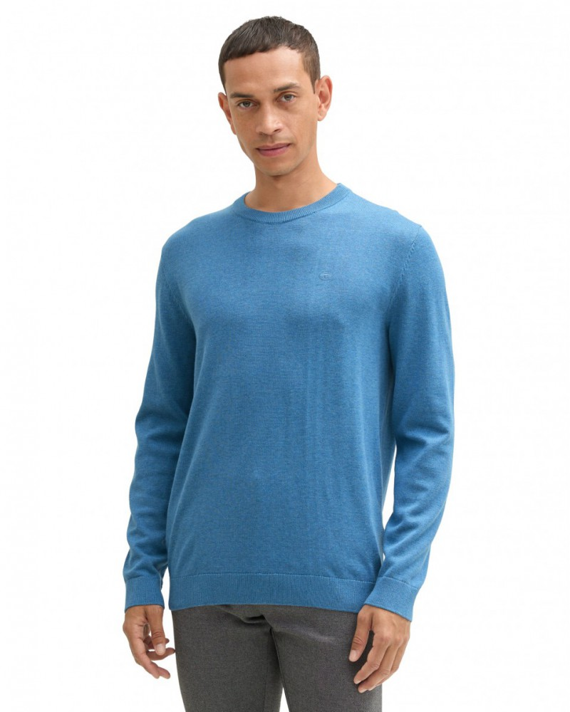 Кофта men's Pullover sweater 1039805-37095 Tom Tailor XXL Синій — фото 1