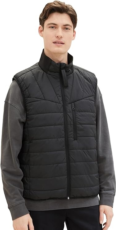 Безрукавка Denim Herren Weste 1038924-29999 Tom Tailor XXL Чорний — фото 1