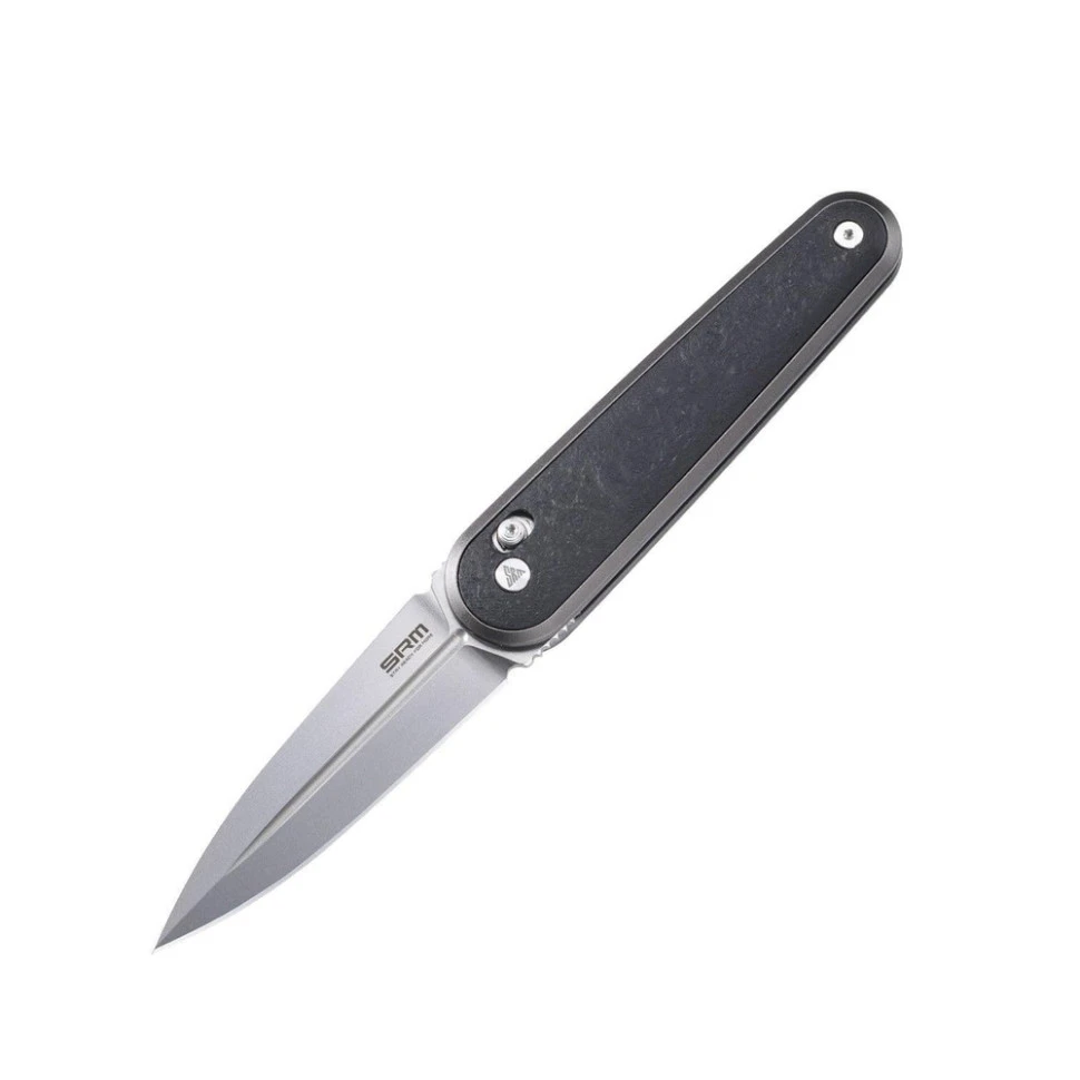 Ніж складаний кишеньковий SRM Twin 251MB-GB (7.6 см) N690 / G10 чорний — фото 1