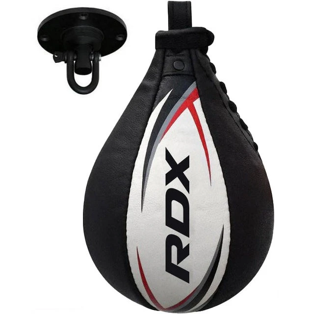Пневмогруша боксерська RDX 2Y Boxing Speed Ball Leather Multi White/Red — фото 1