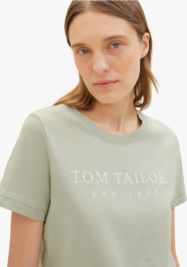 Футболка Women's Summer Blouse Short Sleeve 1041288-34895 Tom Tailor L Фісташковий — фото 4