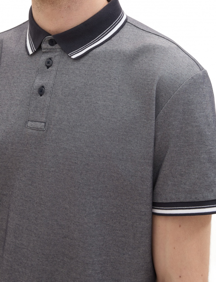 Поло Polo Shirt 1041795ХХ10668 Tom Tailor XXL Темно-синій — фото 5