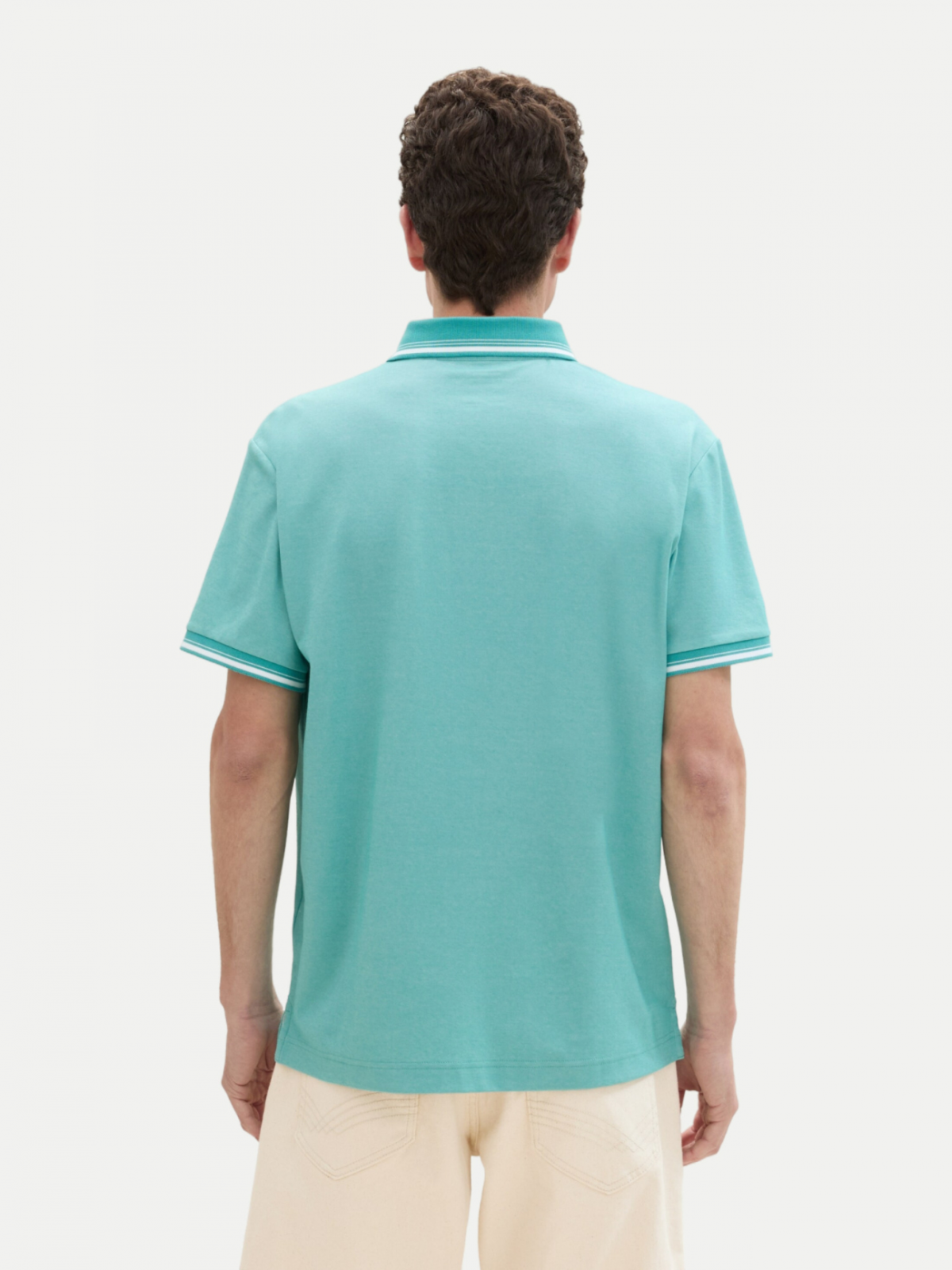 Поло Polo Shirt 1041795ХХ35272 Tom Tailor L Блакитний — фото 4