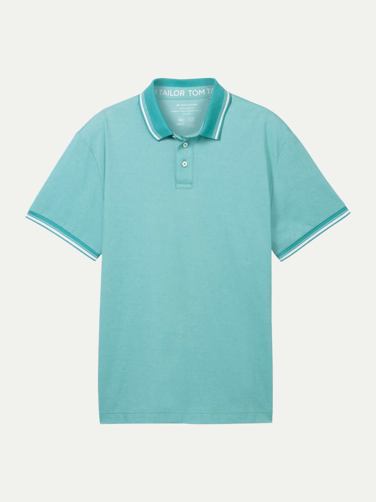 Поло Polo Shirt 1041795ХХ35272 Tom Tailor L Блакитний — фото 7
