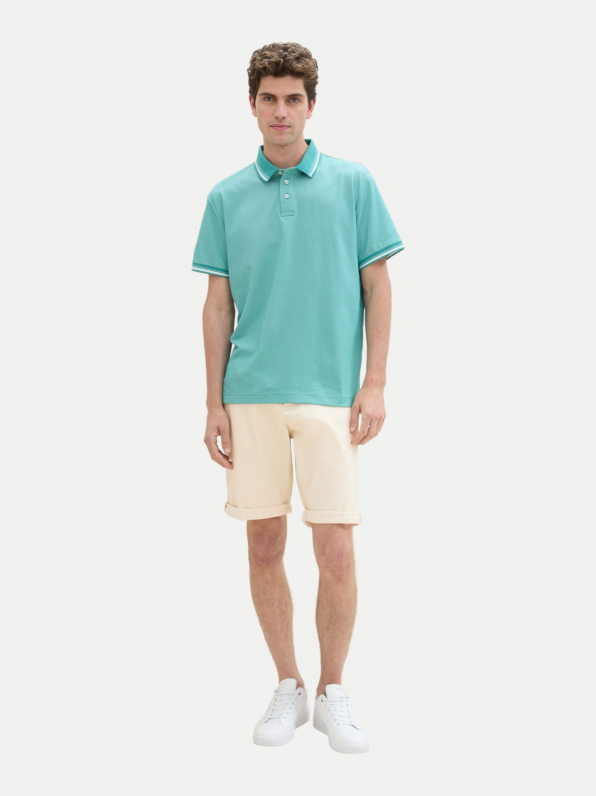 Поло Polo Shirt 1041795ХХ35272 Tom Tailor L Блакитний — фото 6