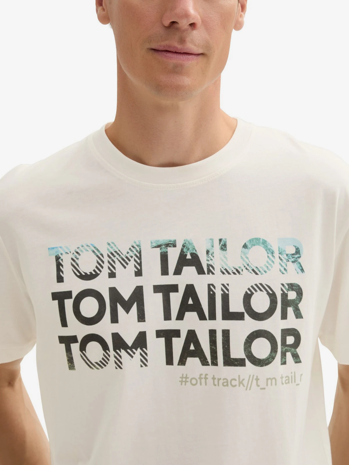 Футболка Men's T-Shirt 1044032-10332 Tom Tailor XXL Білий — фото 4