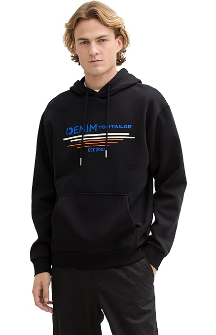 Худі Men's Sweater 1043298-13312 Tom Tailor L Чорний — фото 1