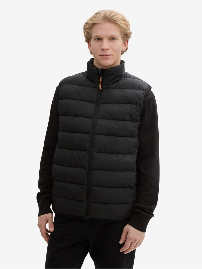 Безрукавка Men's open vest 1043826-29999 Tom Tailor XXL Чорний — фото 1