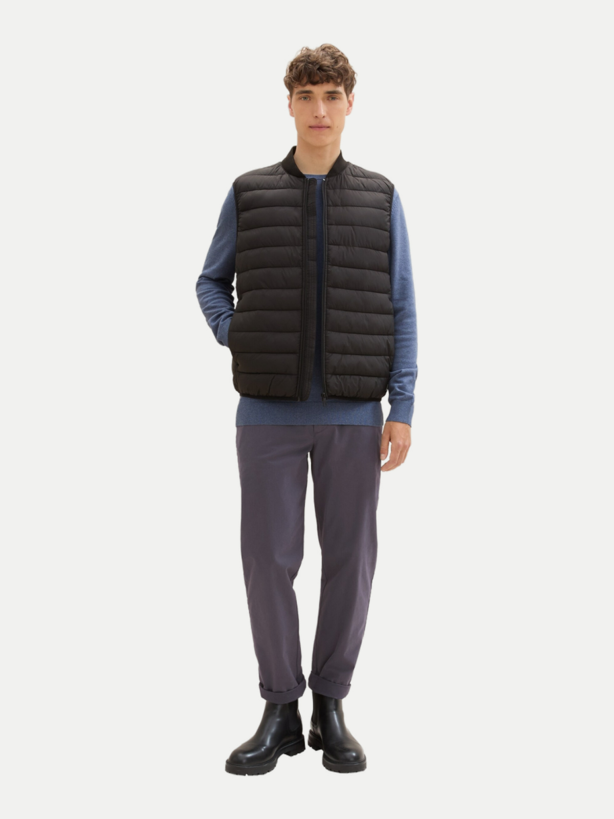 Безрукавка LIGHT WEIGHT VEST 1042139-29999 Tom Tailor XXL Чорний — фото 5