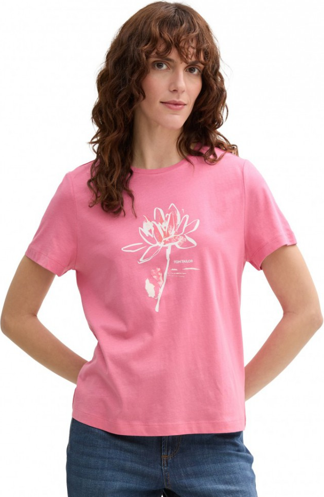 Футболка women's T-shirt 1045534-15116 Tom Tailor XXL Розовий — фото 2