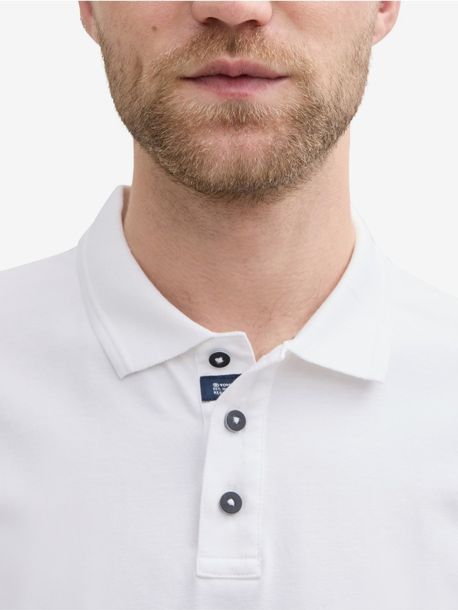 Поло Men's Polo Shirt 1045630-20000 Tom Tailor XXL Білий — фото 3