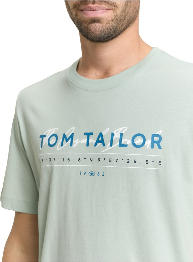 Футболка men's T-shirt 1050136-12792 Tom Tailor XXL Блакитний — фото 4