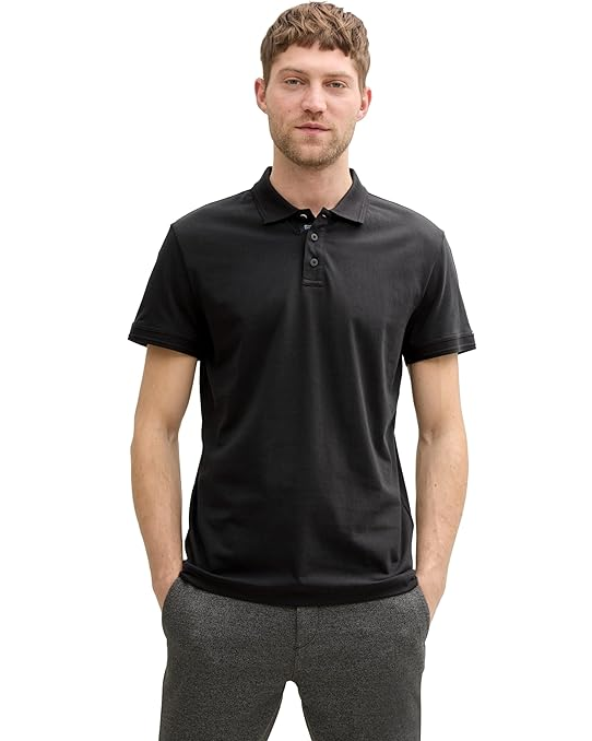 Поло Men's Polo Shirt 1045630-29999 Tom Tailor XXL Чорний — фото 1