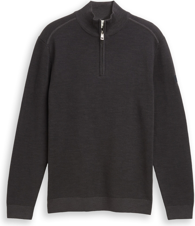 Кофта Men's Cotton Troyer Knit Jumper 1048813-10899 Tom Tailor XXL Темно-сірий — фото 6