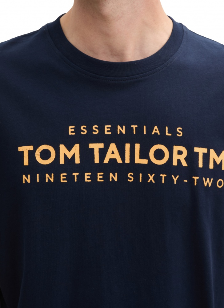 Футболка MEN'S T-SHIRT 1045631-10668 Tom Tailor XXL Темно-синій — фото 4