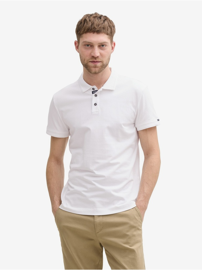 Поло Men's Polo Shirt 1045630-20000 Tom Tailor XXL Білий — фото 1