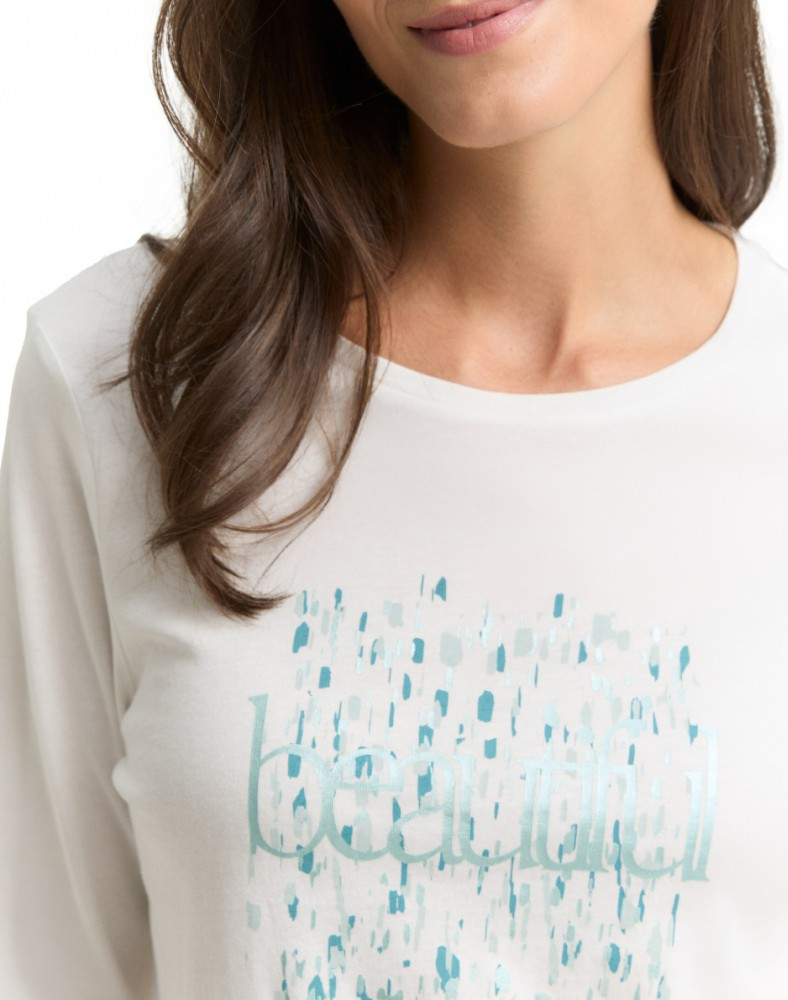 Футболка women's T-shirt 1048951-10315 Tom Tailor L Білий — фото 4